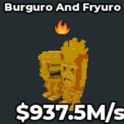 Burguro and Fryuro Gold 937.5M s (Секретный персонаж) — Roblox, лот №222537