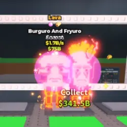 Burguro and Fryuro Lava 1.7B s (Секретный персонаж) — Roblox, лот №222541