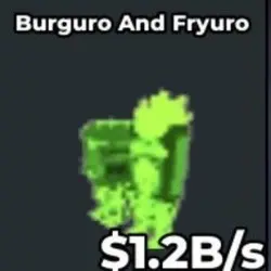 Burguro and Fryuro Radioactive 1.2B s (Секретный персонаж) — Roblox, лот №222549
