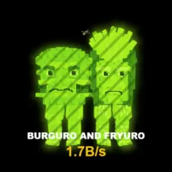 Burguro And Fryuro Radioactive 1.7B s Exclusive - Ultra Rar… — Roblox, лот №222550
