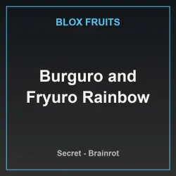 Burguro and Fryuro Rainbow (Секретный персонаж) — Roblox, лот №222554