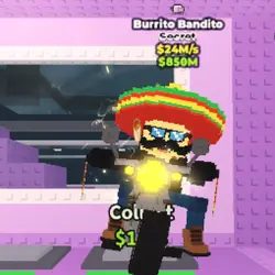 Burrito Bandito 24 M s (NO TACO TRAIT) (Секретный персонаж) — Roblox, лот №222600
