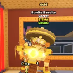Burrito Bandito Gold 17M s With 1 Trait (Секретный персонаж) — Roblox, лот №222623