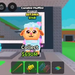 Candini Fluffini - 57,5m s seller (Секретный персонаж) — Roblox, лот №222717