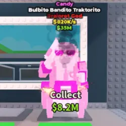 Candy Bulbito Bandito Traktorito 820 K s (Brainrot God перс… — Roblox, лот №222778