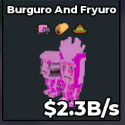 Candy Burguro and Fryuro 2.3 B s (Секретный персонаж) — Roblox, лот №222783