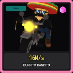 Candy Burrito Bandito 16M s (Секретный персонаж) — Roblox, лот №222788