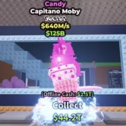 CANDY Capitano Moby + 640M s (Секретный персонаж) — Roblox, лот №222802