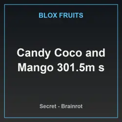 Candy Coco and Mango 301.5m s (Секретный персонаж) — Roblox, лот №222827