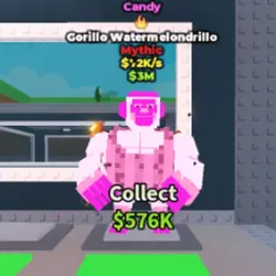 Candy Gorillo Watermelondrillo 72 K s (FIRE TRAIT) (Мифичес… — Roblox, лот №222897
