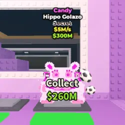 Candy Hippo Golazo 5 M s (Секретный персонаж) — Roblox, лот №222904
