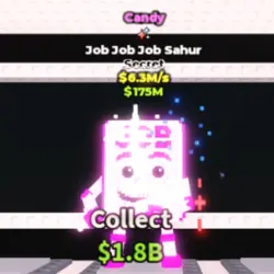 Candy Job Job Job Sahur 6.3 M s (Секретный персонаж) — Roblox, лот №222921