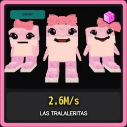 Candy Las Tralaleritas 2.6M s (Секретный персонаж) — Roblox, лот №222942