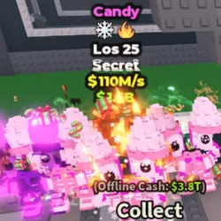 Candy Los 25 - 110M s - Secret - Ice - Fire (Секретный перс… — Roblox, лот №222953