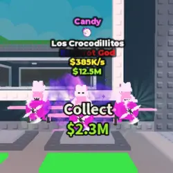 Candy Los Crocodillitos 385 K s (1 TRAIT) (Brainrot God пер… — Roblox, лот №222976