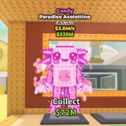 Candy Paradiso Axolottino (Секретный персонаж) — Roblox, лот №223039