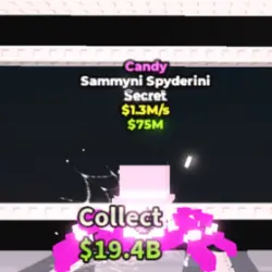 Candy Sammyni Spyderini 1.3 M s (Секретный персонаж) — Roblox, лот №223074
