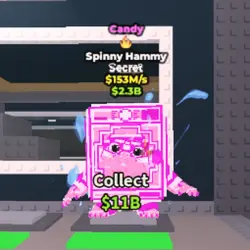 Candy Spinny Hammy 153 M s (FIRE TRAIT) (Секретный персонаж) — Roblox, лот №223081
