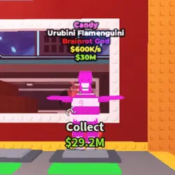 Candy Urubini Flamenguini 600 K s (Brainrot God персонаж) — Roblox, лот №223125
