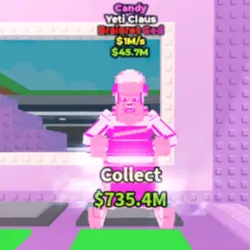 Candy Yeti Claus 1 M s (Brainrot God персонаж) — Roblox, лот №223135
