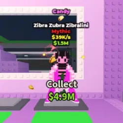 Candy Zibra Zubra Zibralini 39 K s (TACO TRAIT) (Мифический… — Roblox, лот №223136