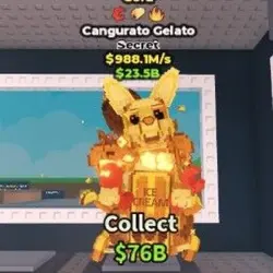 Cangurato Gelato 988.1M s - GOLD - and Safe (Секретный перс… — Roblox, лот №223163