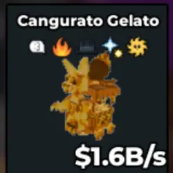 Canguro Gelato Gold 1,6B (Секретный персонаж) — Roblox, лот №223174