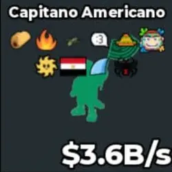 capitano americano 3.6B s (Секретный персонаж) — Roblox, лот №223228