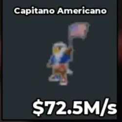 CAPITANO AMERICANO 72,5 Ms le (Секретный персонаж) — Roblox, лот №223230