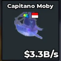 Capitano Moby (3.3 B s) Crystal (Секретный персонаж) — Roblox, лот №223294