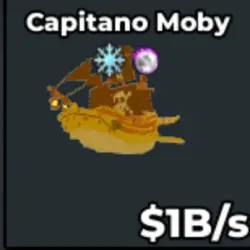 Capitano Moby - 1 B s - Gold (Секретный персонаж) — Roblox, лот №223298