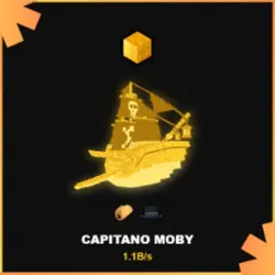 Capitano Moby 1.1B s Gold (Секретный персонаж) — Roblox, лот №223306