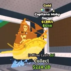 Capitano Moby 1.8B s Gold (Секретный персонаж) — Roblox, лот №223321
