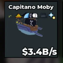 Capitano Moby 3.4B s (Секретный персонаж) — Roblox, лот №223349