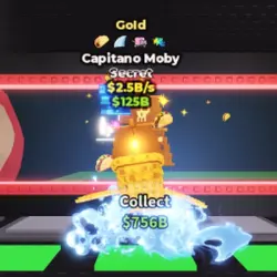 Capitano Moby Gold 2.5B s (Секретный персонаж) — Roblox, лот №223417
