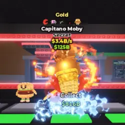 Capitano Moby Gold 3.4B s (Секретный персонаж) — Roblox, лот №223419
