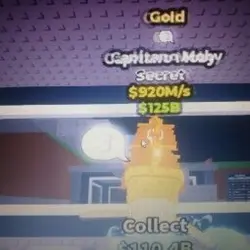 Capitano Moby Gold 920M s (Секретный персонаж) — Roblox, лот №223420