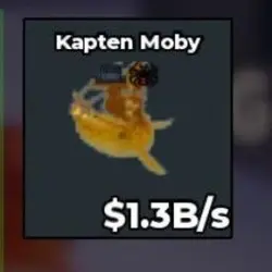 Capitano Moby Gold [1.3 B s ] (Секретный персонаж) — Roblox, лот №223421