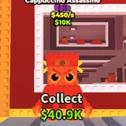 Cappuccino Assasino Lava Very RARE (Эпический персонаж) — Roblox, лот №223454