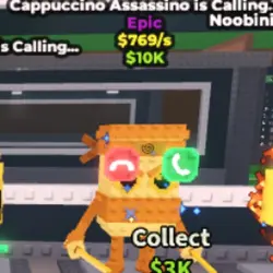 Cappuccino Assassino with John Pork Trait (Эпический персон… — Roblox, лот №223470