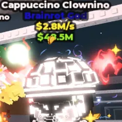 Cappuccino Clownino Yin Yang 2.8 M s (Brainrot God персонаж) — Roblox, лот №223475