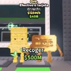 Card or Cash DE ORO - 125M s DE Poder Exclusivo Dorado Únic… — Roblox, лот №223481