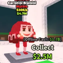 Carrotini Brainini (Bloodrot) (Мифический персонаж) — Roblox, лот №223491