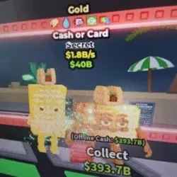 Cash or Card 1,9B (Секретный персонаж) — Roblox, лот №223521