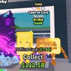 Cash or Card 1.1b s Gold (Секретный персонаж) — Roblox, лот №223522