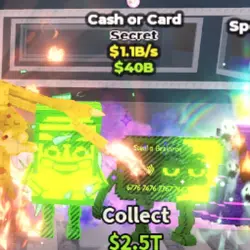 Cash or Card 1.1B s Radioactive (Секретный персонаж) — Roblox, лот №223523