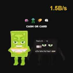 Cash or Card 1.5B s #Big (Секретный персонаж) — Roblox, лот №223529