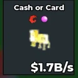 Cash Or Card 1.7B s “ Divine “ 2 Traits CLEAN Rare Item Sto… — Roblox, лот №223532