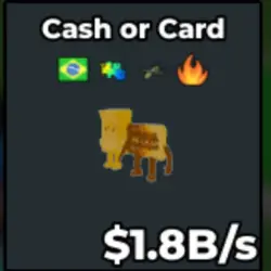 Cash or Card 1.8b s (Секретный персонаж) — Roblox, лот №223533