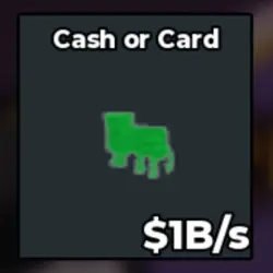 Cash or Card 1.B s (Секретный персонаж) — Roblox, лот №223534